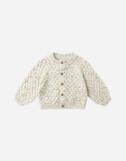 Quincy Mae Bubble Knit Cardigan Confetti