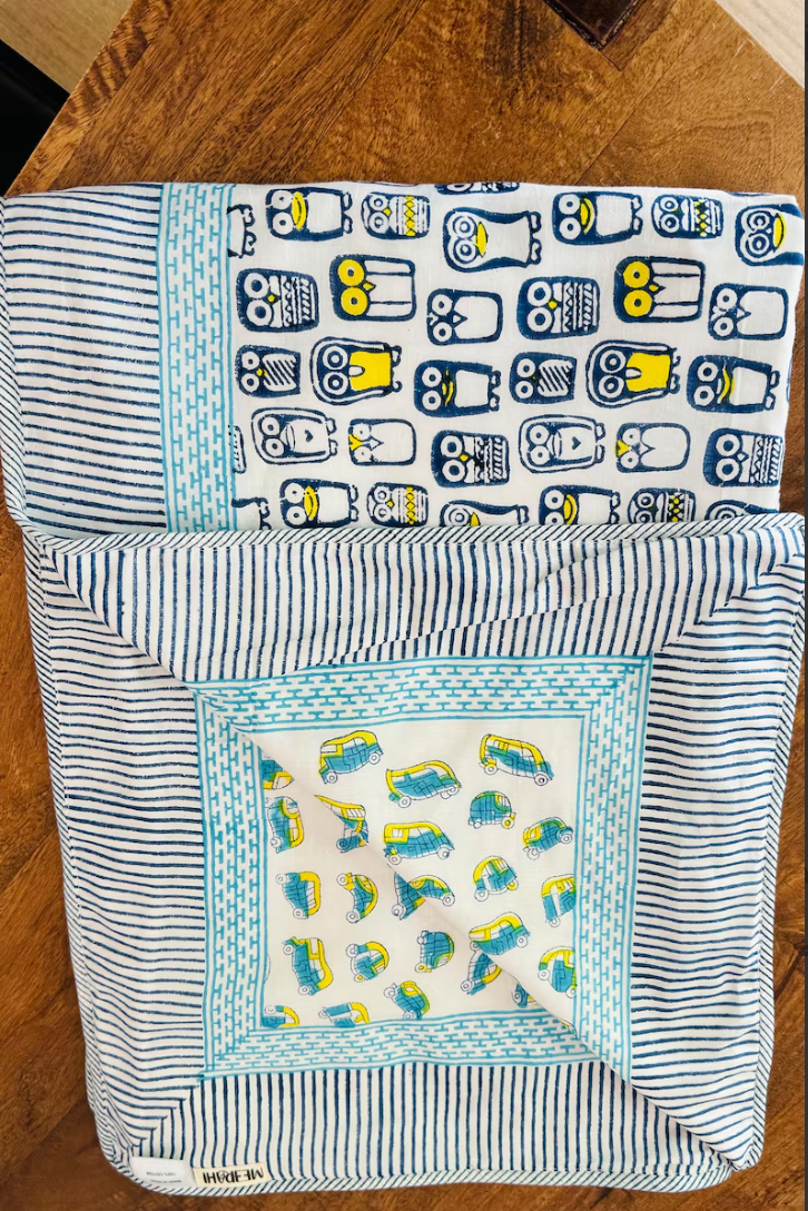 Reversible Cotton Blankets For Kids