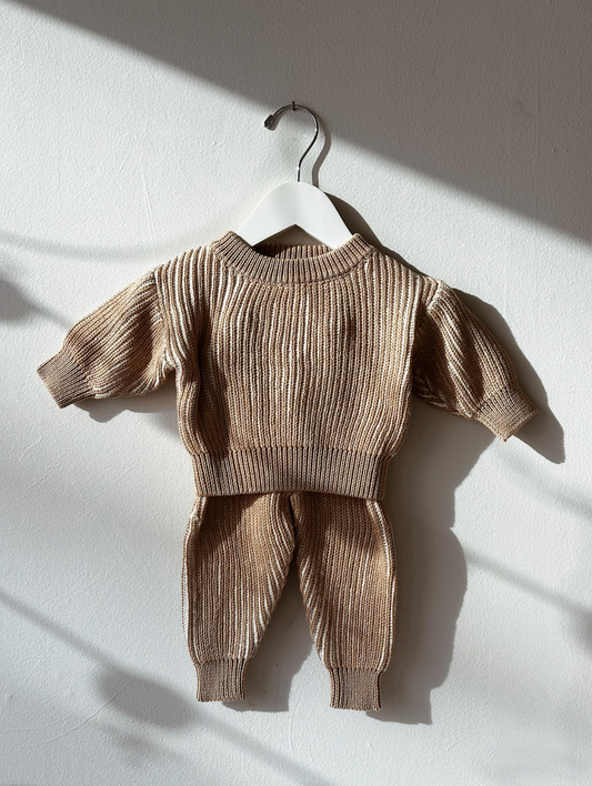 Eadaie Knit Set Caramel