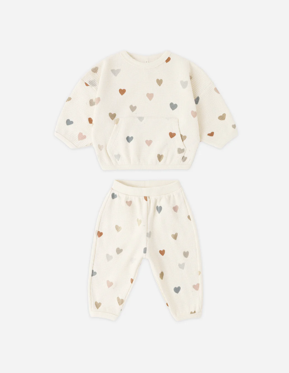 Quincy Mae Waffle Set Confetti Hearts