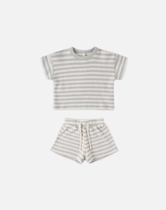 Quincy Mae Waffle Set Sky Stripe