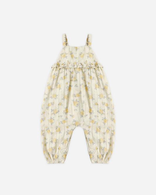 Rylee & Cru Kinsley Jumpsuit Lemon Ditsy Flower