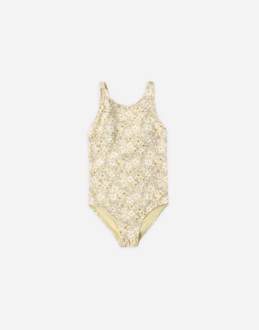 Rylee & Cru Scrunch Onepiece Lemon Meadow
