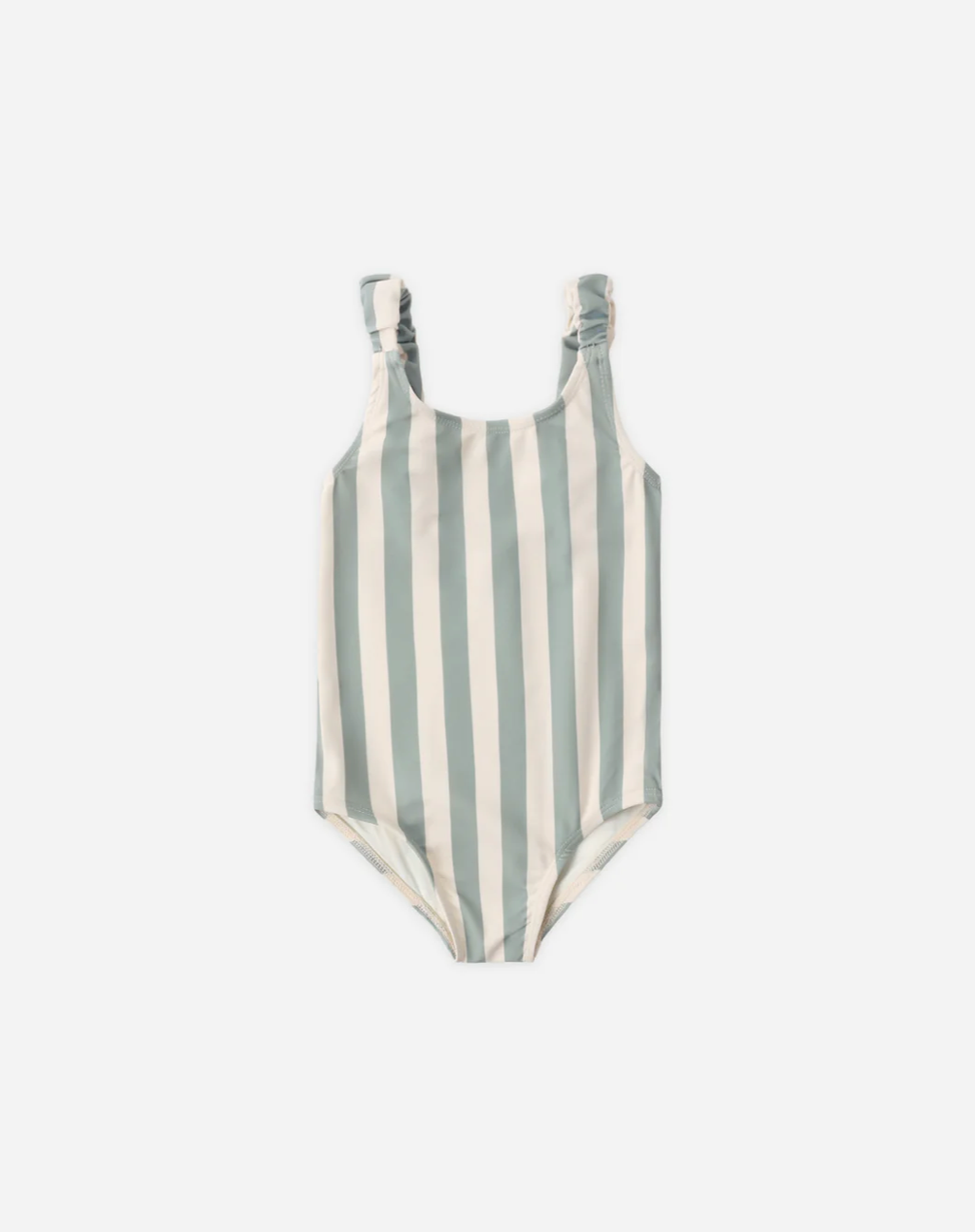 Rylee & Cru Scrunch Onepiece Green Stripe