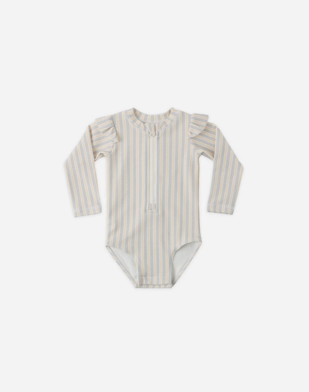 Quincy Mae Byron Rashguard Butterscotch Stripe