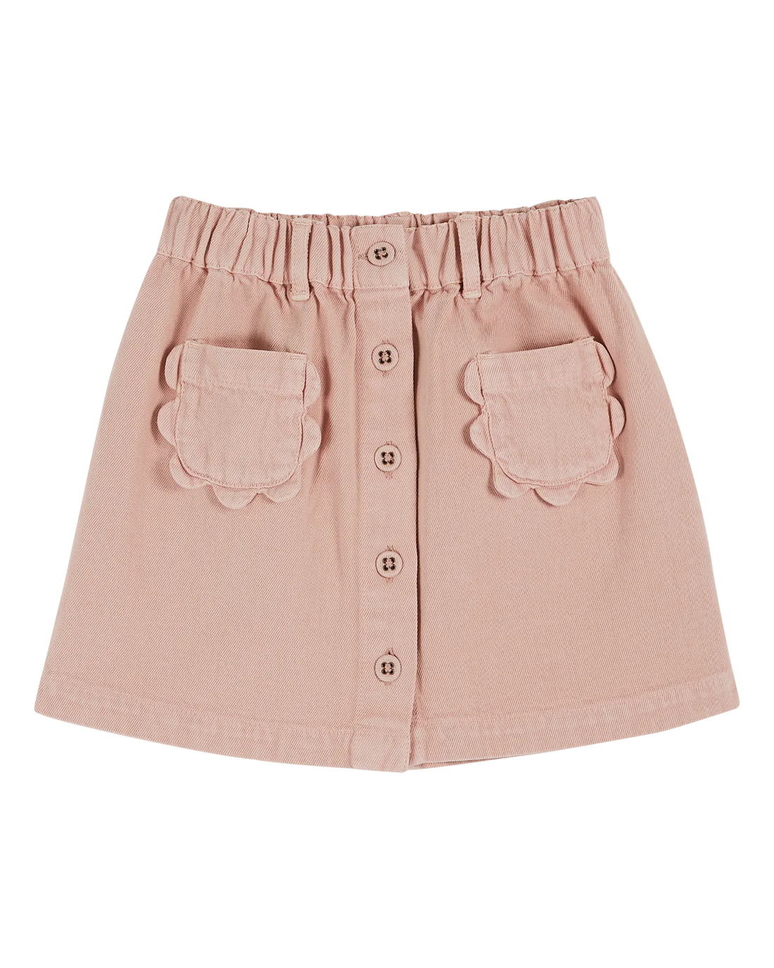 Flower rosette pocket skirt