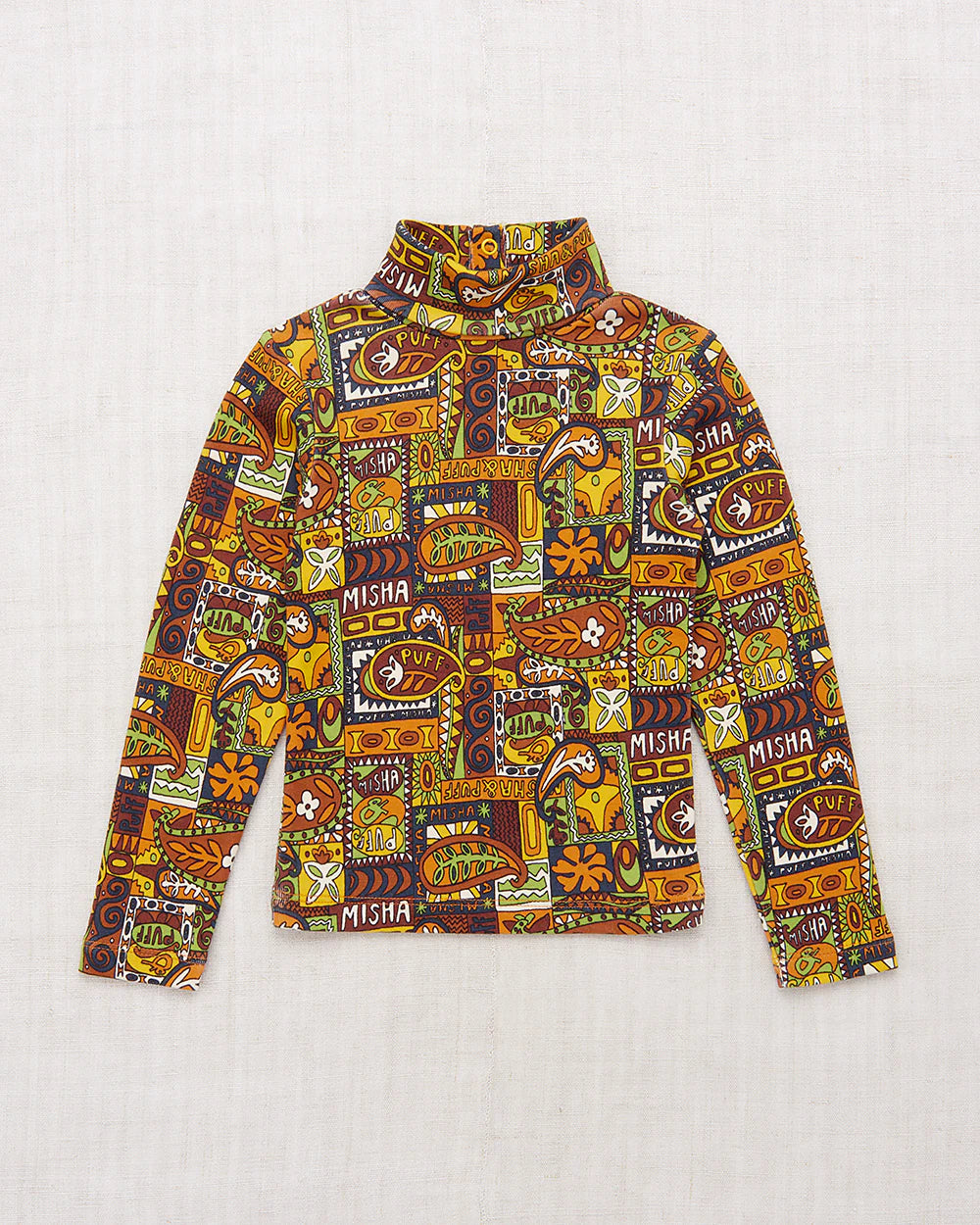 Turtleneck Fox Groovy Paisley