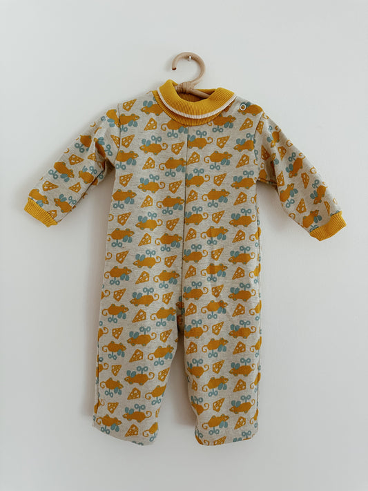 Vintage Mouse/Cheese Romper