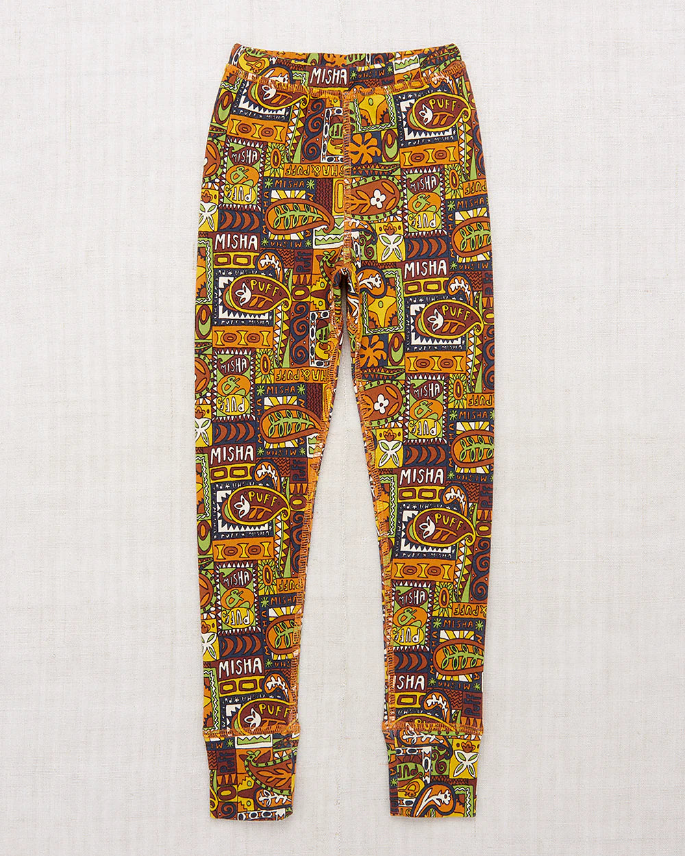 Legging with Rib Cuff Groovy Paisley