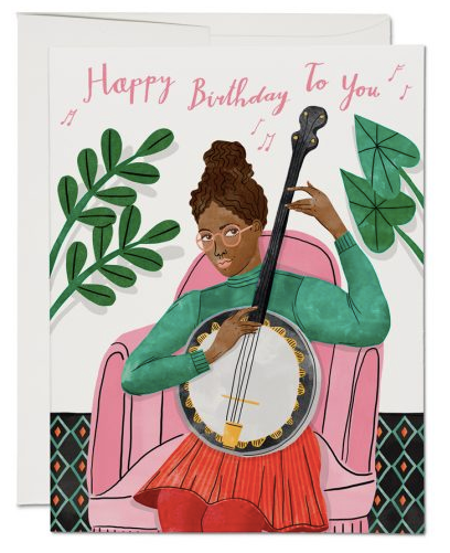 Banjo Birthday Card
