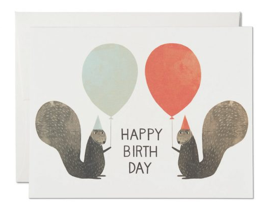 Party Squirrels Birthday Card