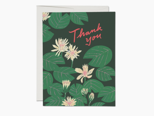 Water Lillies Thank you Card
