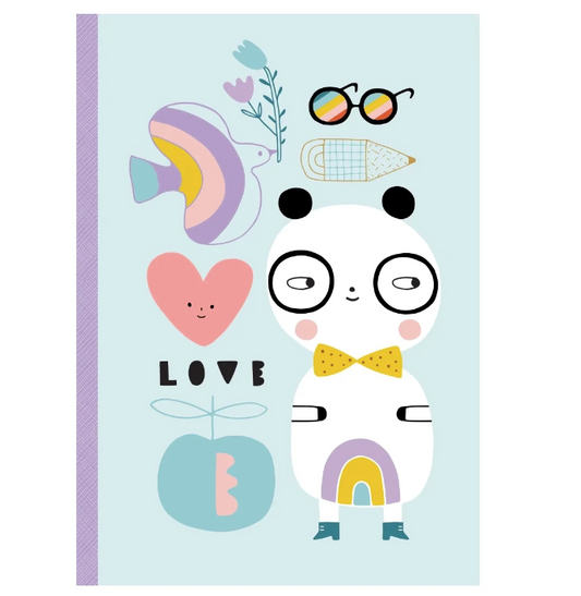 Panda Love Notebook with Stickers