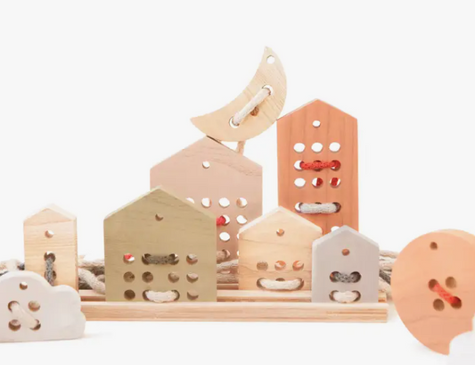 Wooden Lacing Toy Set