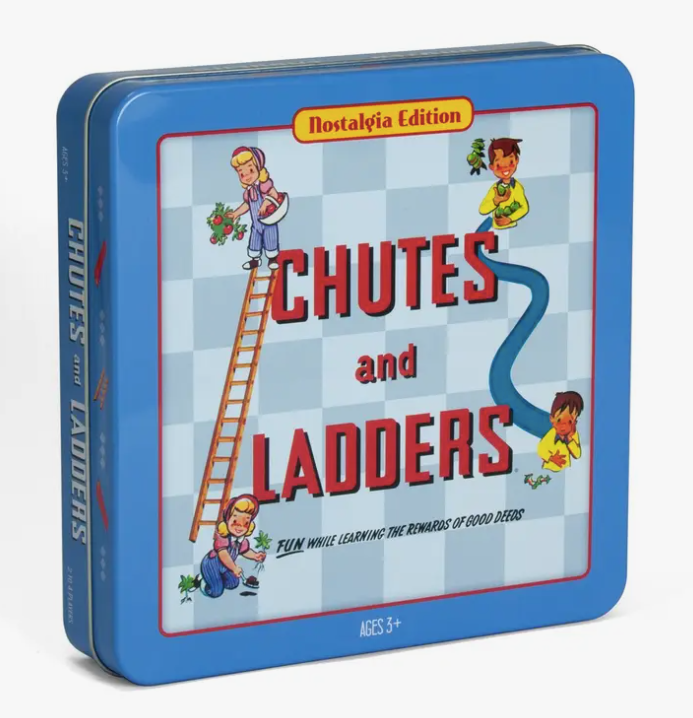 Retro Chutes & Ladders Game