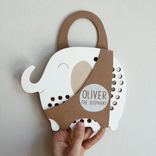 Oliver the Elephant Lacing Toy