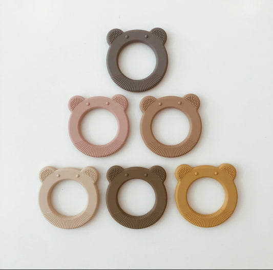 Silicone Bear Teether (6 colors)