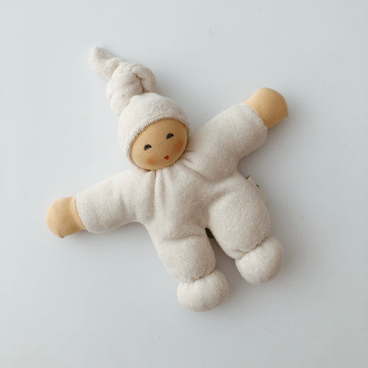Terry Cloth Doll White Hat